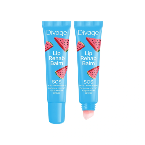 DIVAGE бальзам д/губ lip rehab balm аромат арбуза
